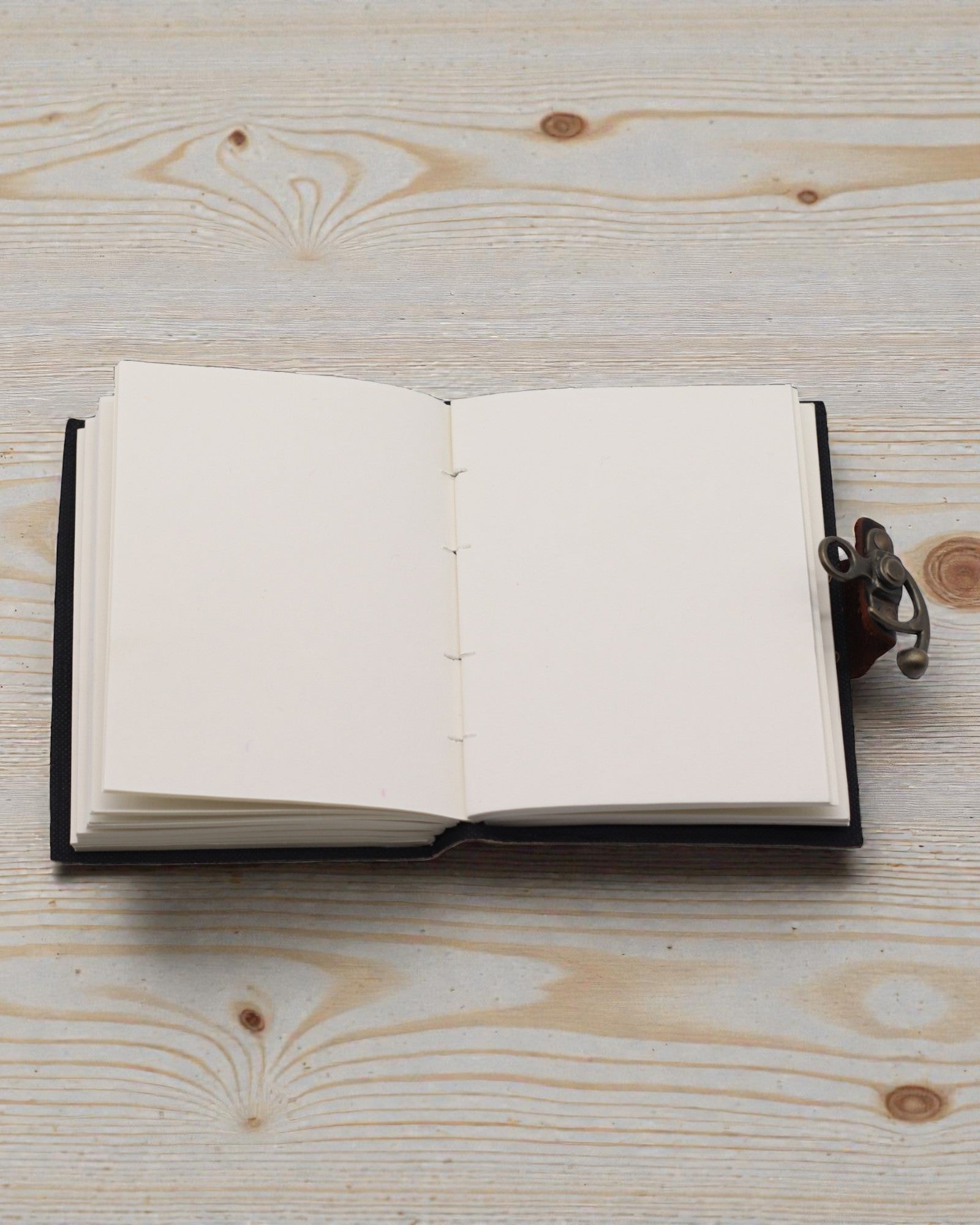 Шкіряний друкований записник – Припини безкінечне гортання поганих новин - 17.8x12.7 cm