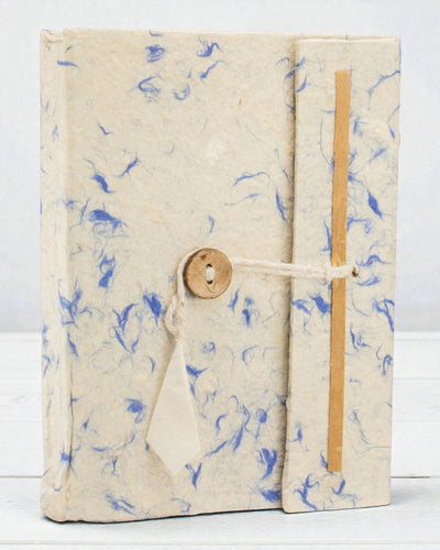 Med Lokta mišrios mėlynos medvilnės užrašinė, didelė (15x12cm) – 45 lapai