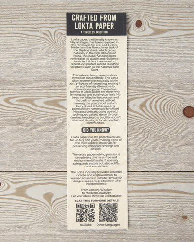 Didelė Lokta įkvėpimo užrašinė (21×15 cm) – 45 lapai – Tikras gyvenimas – su skirtuku