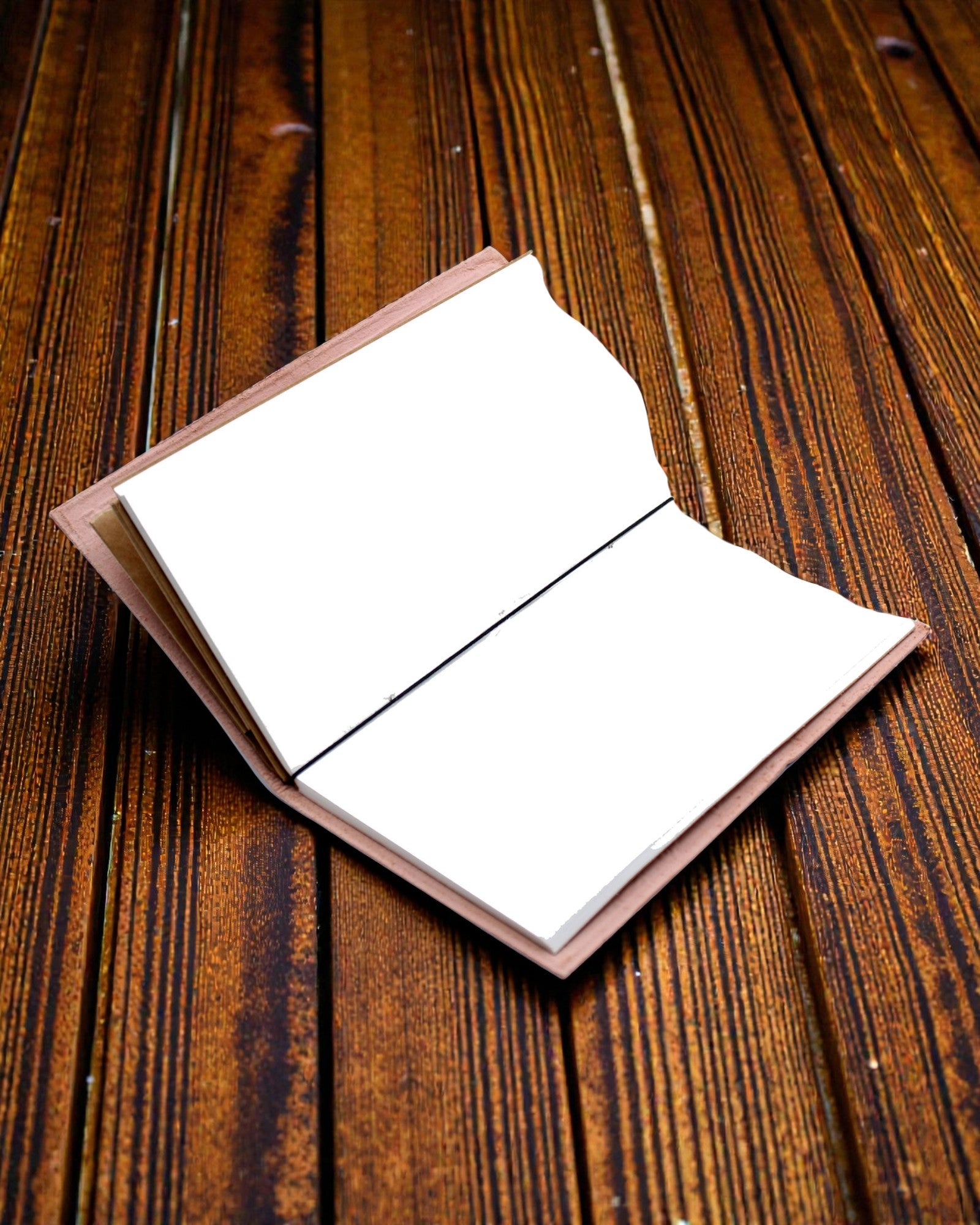 Ručno izrađen kožni dnevnik – Cvijet života – zeleni (80 stranica)