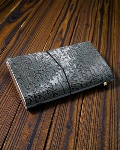 Rankų darbo odinis dienoraštis – Geros idėjos ir kitos svajonės – Pilkas (80 puslapių)