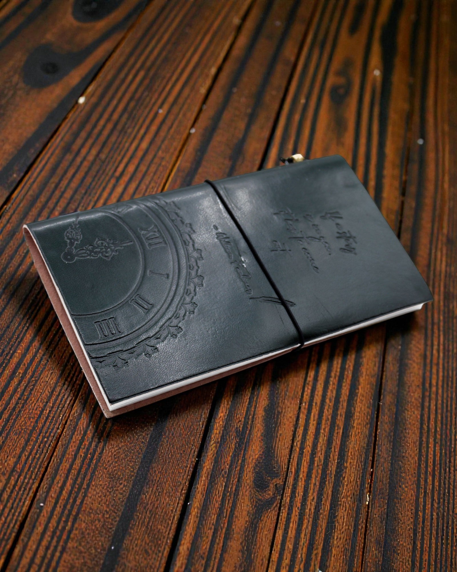 If a Story Is in You – handmade leather notebook 22 × 12 × 1,5 cm, 80 pages