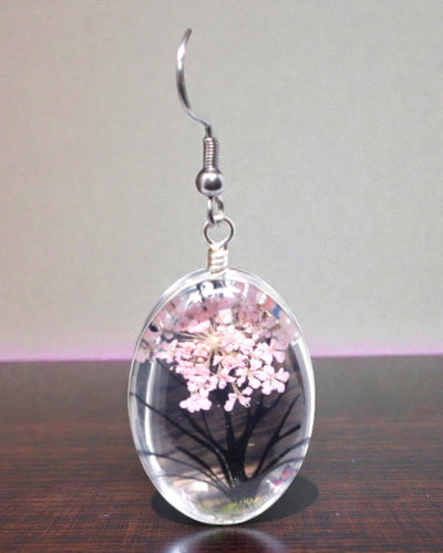 Rožių sodas – Papuošalų rinkinys su džiovintomis gėlėmis Gyvybės medis