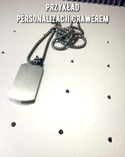 Men's Necklace Dog Tag "SteelVision" – stainless steel, 15 variants, personalization with engraving