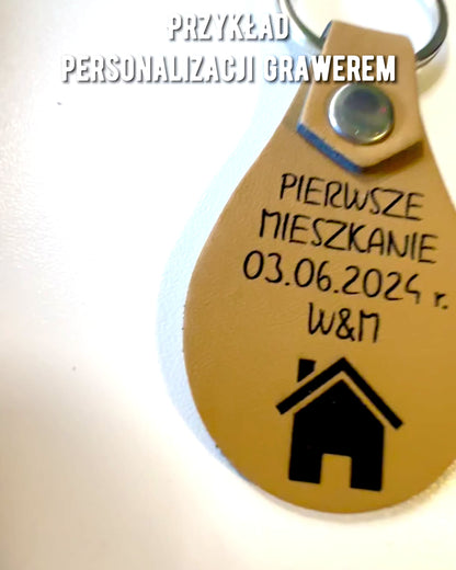 Porta-chaves de Couro PU Personalizável com Gravação - Disponível em 5 Cores
