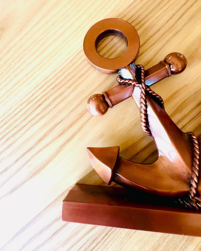 Декоративний Якір з Алюмінію - Елегантна Декорація з Можливістю Гравірування - 3 кольорові варіанти