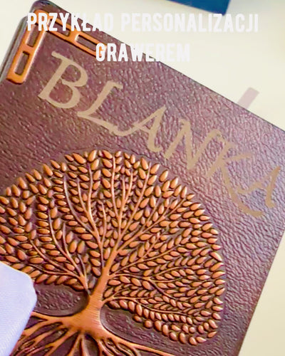 Vintage Diary "Tree of Life" A6 - Elegant Embossed Faux Leather Cover, 100 Pages