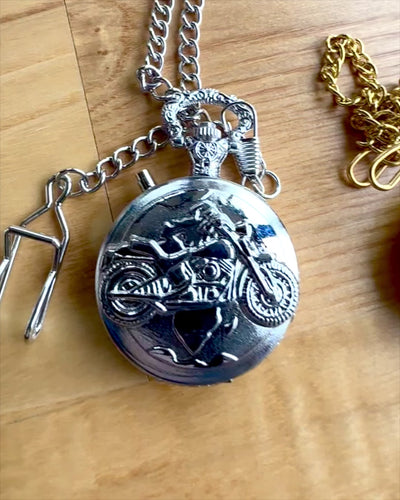 Pocket Watch "Motocyklowy Elegancik 2" – Engraving for a gift, 3 color variants