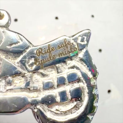 Metal motorcycle keychain MT203 with customizable engraving