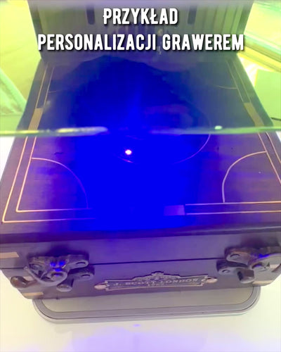 Grande Caixa de Madeira para Sextante ou Bússola Premium "Mariner's Legacy" com Possibilidade de Gravação