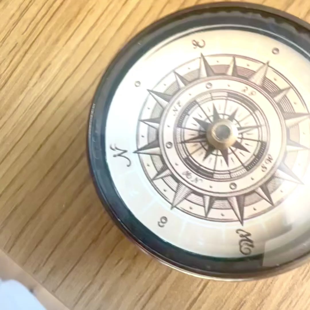 Brass Compass with Floating Dial NC1609