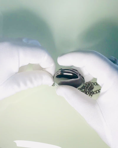 Ceas de buzunar negru „Eleganța Timpului” cu opțiune de personalizare