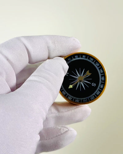 Compact Navigation Compass with Metal Finish – A Traveler's Essential, with Engraving