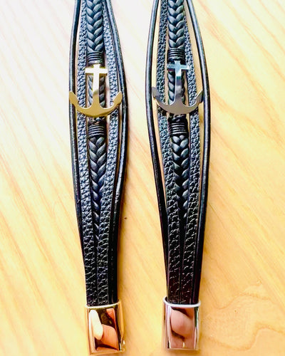 Brățară bărbătească Ancoră a Eleganței cu opțiune de gravare pentru cadou