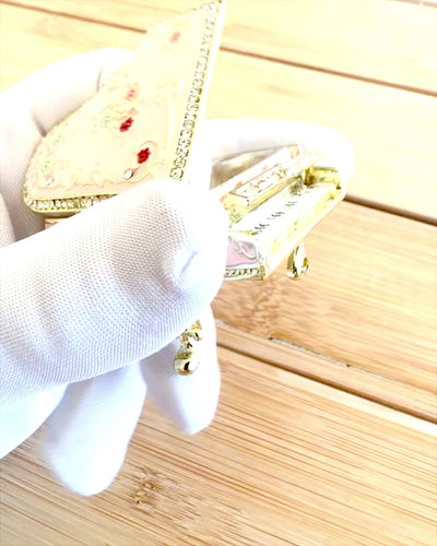 Elegantní šperkovnice "Mini klavír - růže klasiky" - s možností gravírování jako dárek