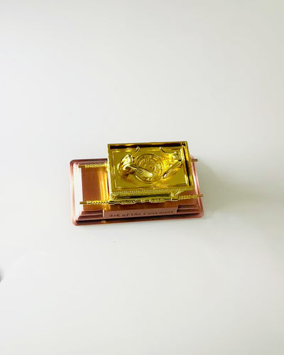 Majestic Miniature of the Ark of the Covenant in Golden Frame 11.2 x 5.8 x 7.3cm - Exclusive Ark, Decoration in Golden Edition