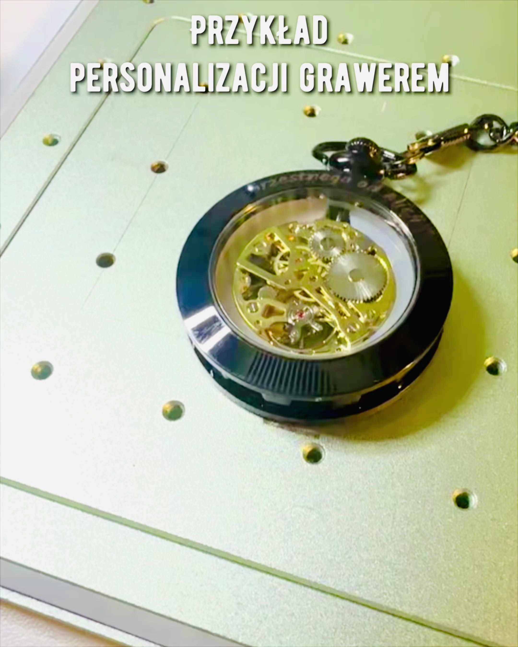 Mechanické kapesní hodinky v retro stylu, vodotěsné, poloautomatické - černá barva - ideální jako dárek, gravírování