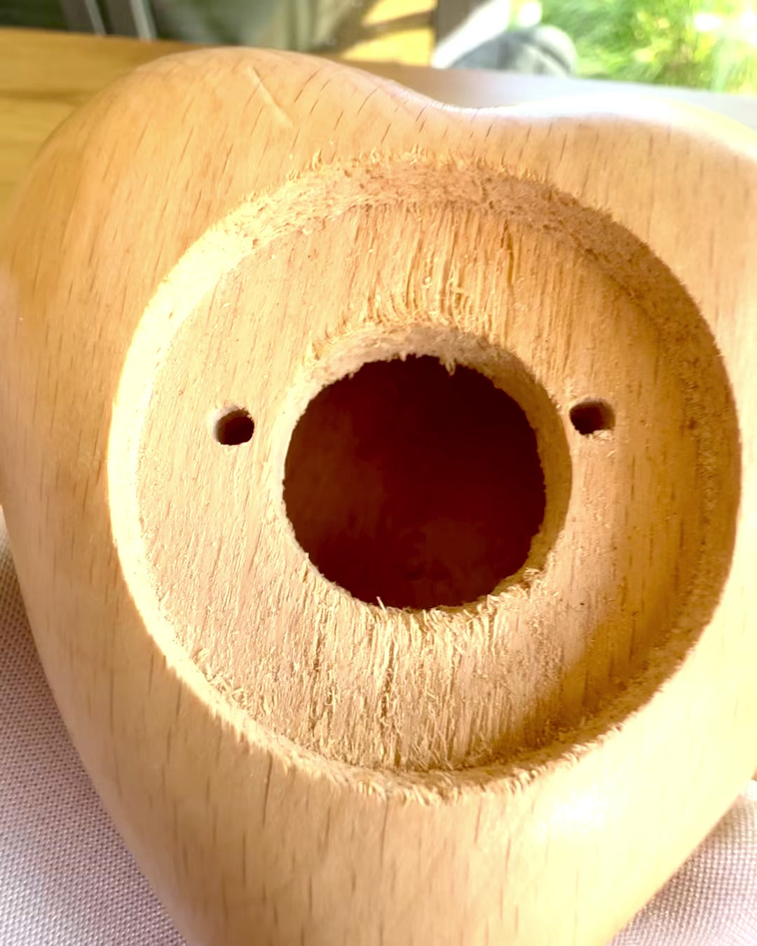 Corazón de madera, caja de 9 cm para Sentimiento Secreto, posibilidad de personalización con grabado para regalo