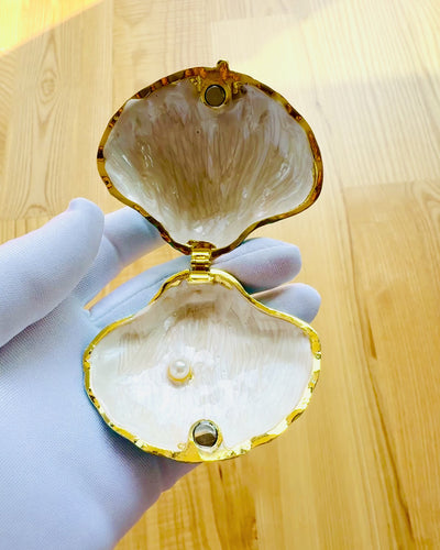 Skarbiec Wspomnień Muszelka - Schránka na šperky s možností personalizace gravírováním, dárek