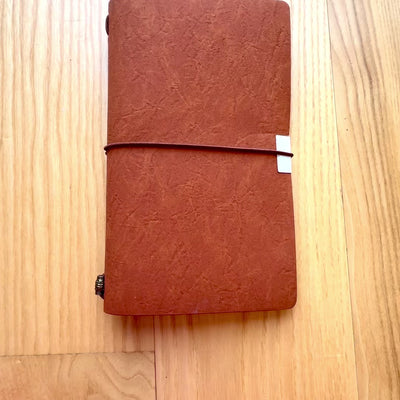 Carnet de călătorie din piele cu gravură personalizată