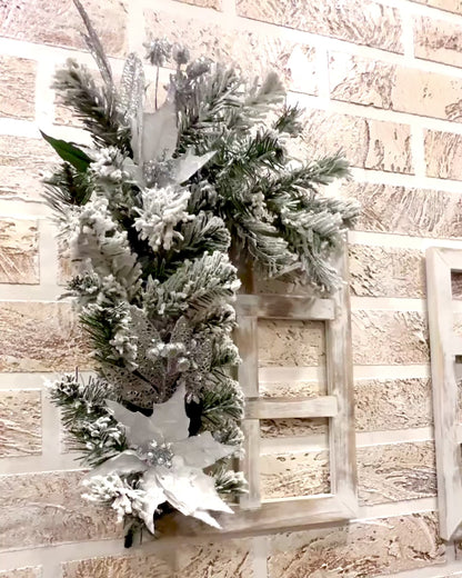 2 peças de Molduras Decorativas "Brilho de Inverno" de Natal, possibilidade de personalização com gravação para presente