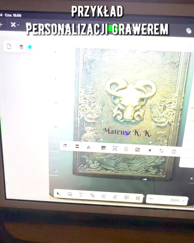 Magiczny Notes, caderno "Boski Byk" - Papelaria Elegante e Única, personalização com gravação