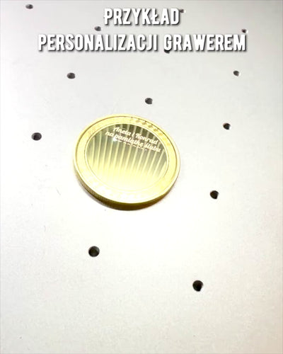 Blank Challenge Coin with Customizable Engraving – Collectible, 40mm, four models