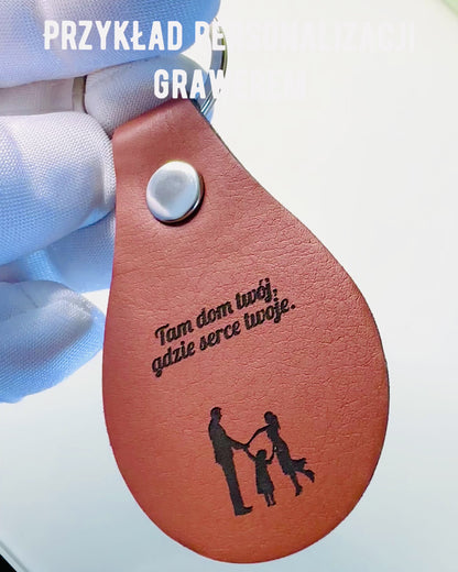 Porta-chaves de Couro PU Personalizável com Gravação - Disponível em 5 Cores