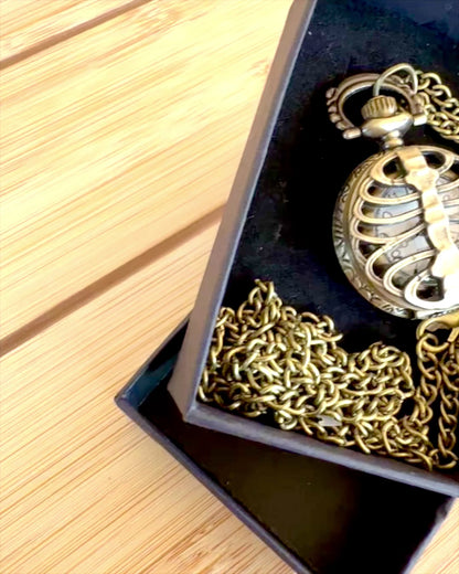 Pocket watch "Rybia Łuska" with engraving option for a gift