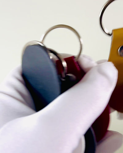 PU Leather Keychain with Custom Engraving Option - Available in 5 Colors