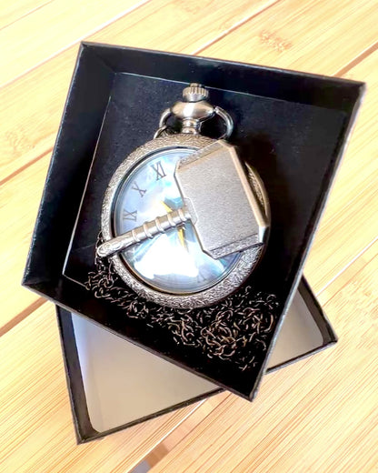 Młot Czasu - Relógio de Bolso, possibilidade de personalização com gravação para presente