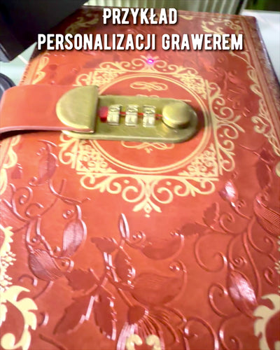 Ekskluzīvs Ādas Piezīmju Bloks "Sekretnik" A5 ar Ciparu Slēdzeni - personalizācija ar gravējumu