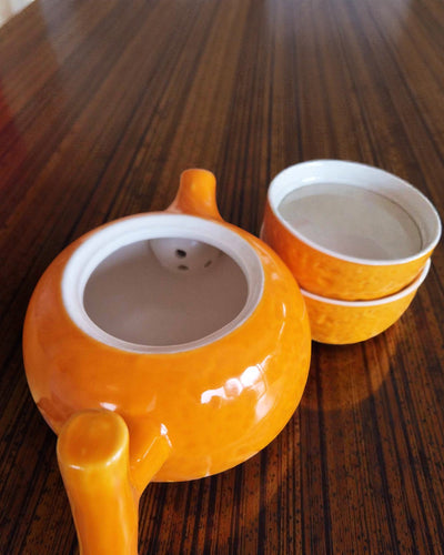 Juicy Orange – Tea Set with 4 Cups