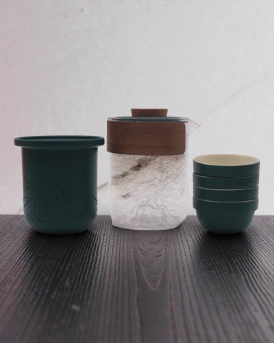 Гірська Експедиція — туристичний чайний набір із 4 філіжанками