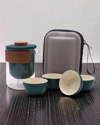 Гірська Експедиція — туристичний чайний набір із 4 філіжанками