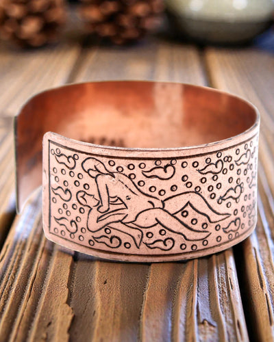 Tibetan Copper Bracelet Art of Love – Kamasutra
