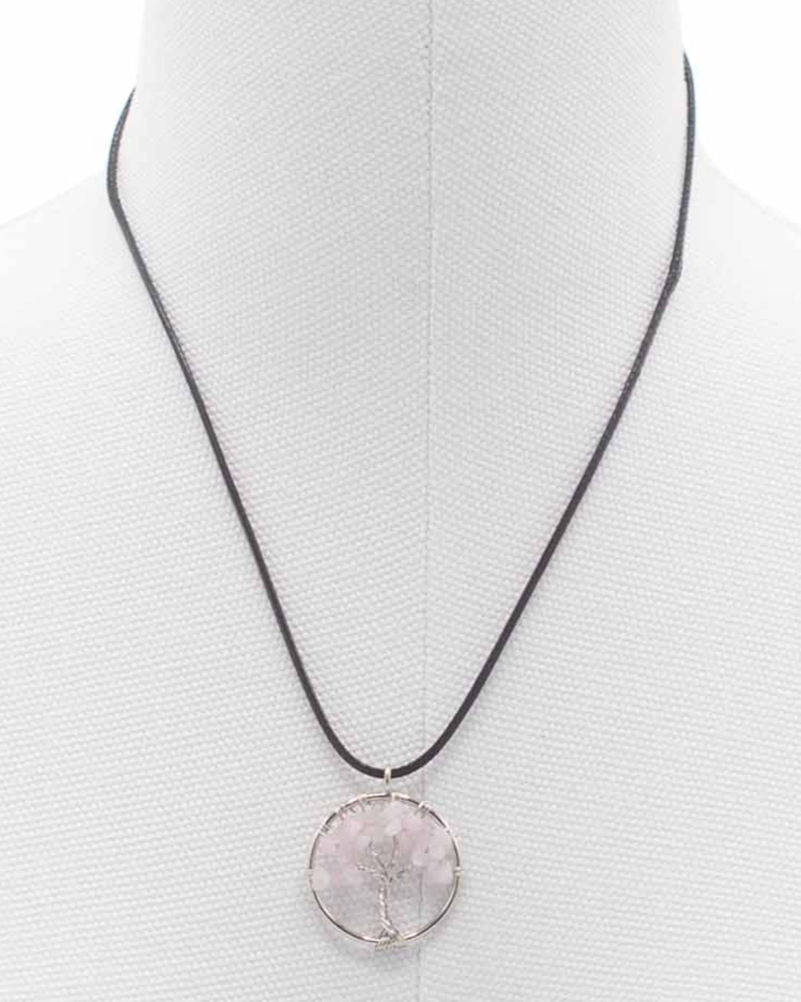 Tree of Life Necklace Love and Gentleness – Rose Quartz