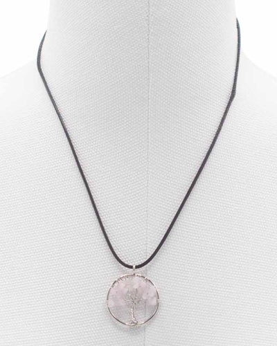 Tree of Life Necklace Love and Gentleness – Rose Quartz