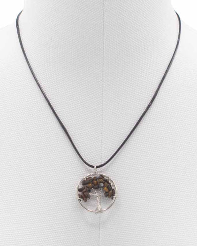 Tree of Life Necklace Protection and Confidence – Tiger’s Eye